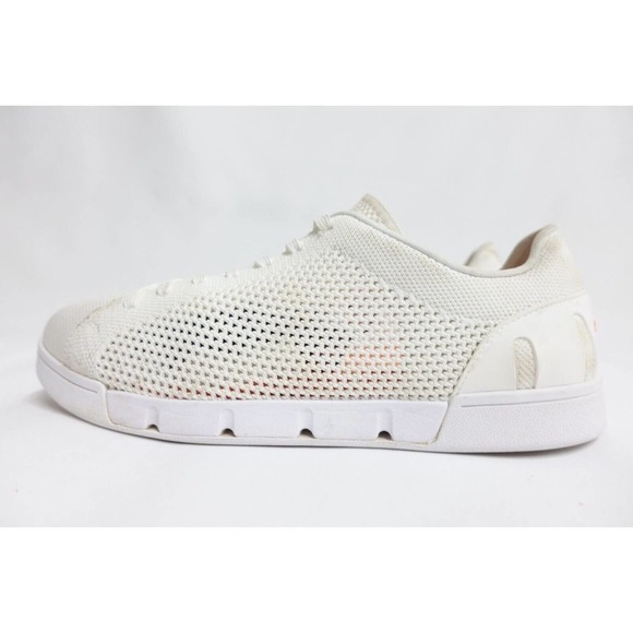 SWIMS Men Sneakers Breeze Tennis Knit White 21285-032 Washable 10.5US/9.5UK/43.5 main image 5